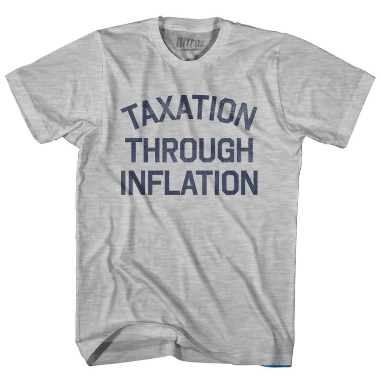 Taxation Through Inflation Youth Cotton T-Shirt - Grey Heather