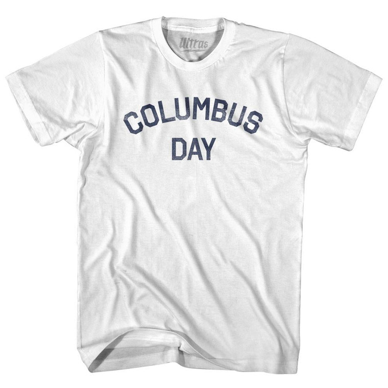 Columbus Day Youth Cotton T-Shirt - White