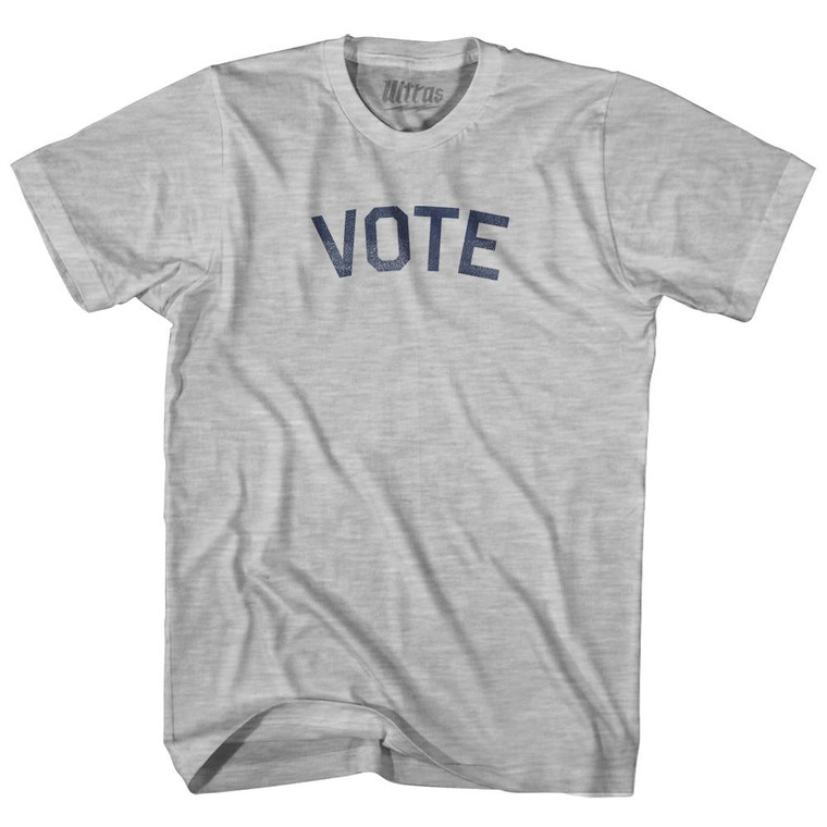Vote Adult Cotton T-Shirt - Grey Heather