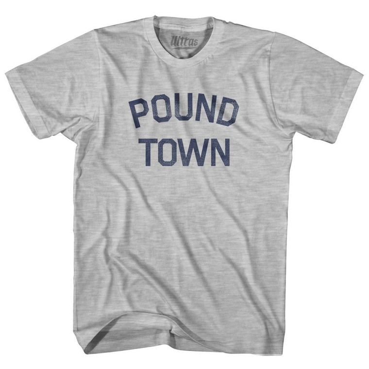 Pound Town Adult Cotton T-Shirt - Grey Heather