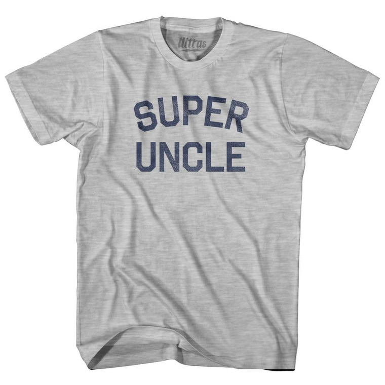 Super Uncle Youth Cotton T-Shirt - Grey Heather