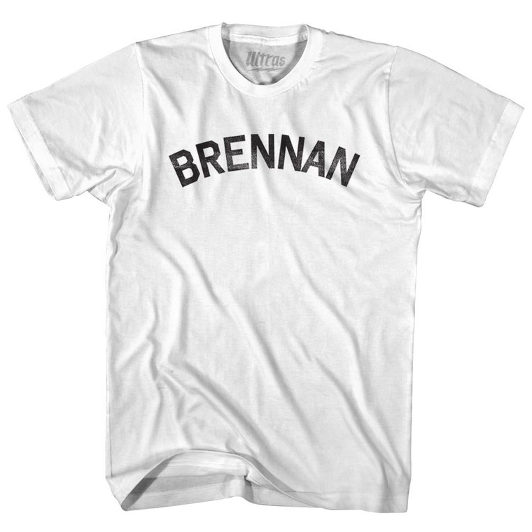 Brennan Adult Cotton T-shirt-White