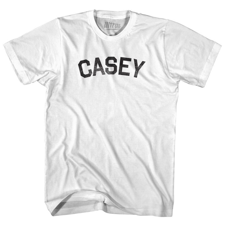 Casey Adult Cotton T-shirt-White