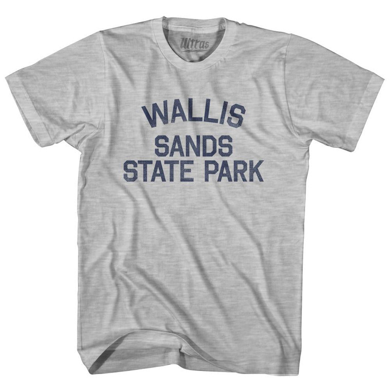 New Hampshire Wallis Sands State Beach Womens Cotton Junior Cut Vintage T-shirt-Grey Heather