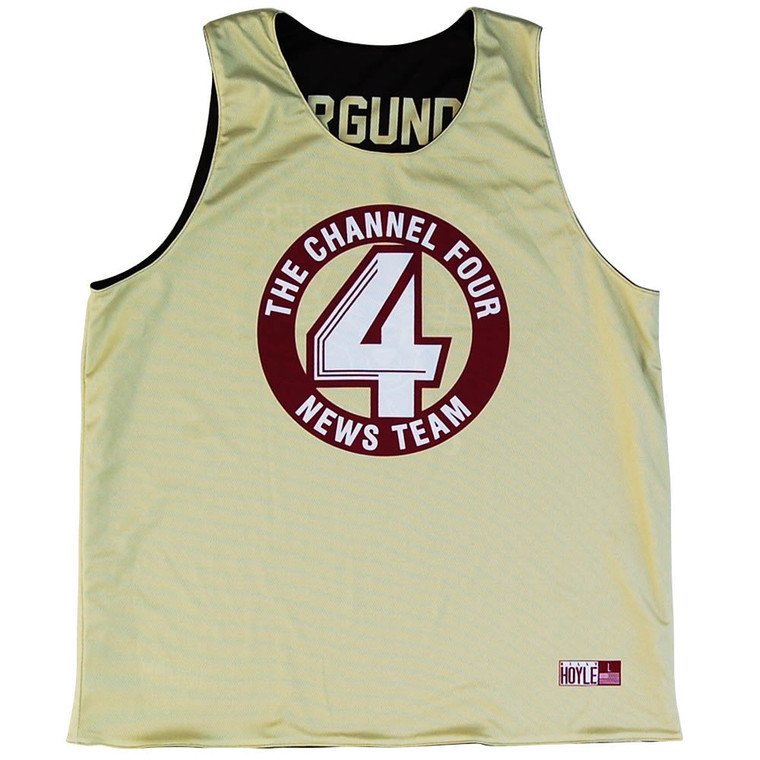 The Channel Four News Team Basketball Reversible - Burgundy