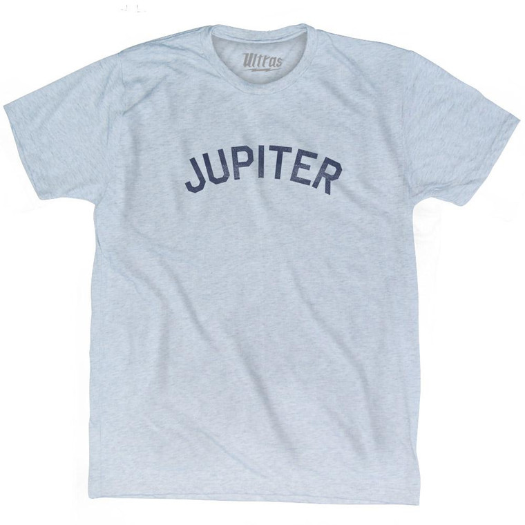 Florida Jupiter Adult Tri-Blend Vintage T-shirt-Athletic White