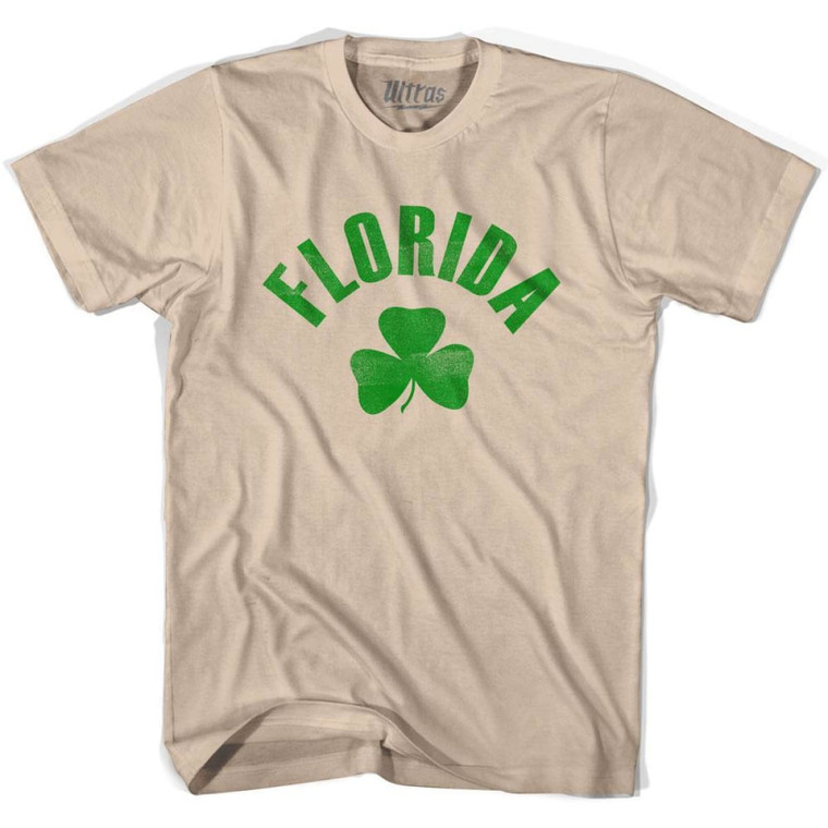Florida State Shamrock Cotton T-shirt - Creme