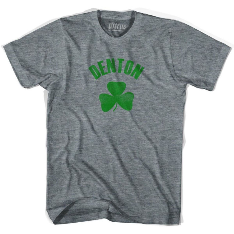 Denton Shamrock Womens Tri-Blend T-shirt - Athletic Grey