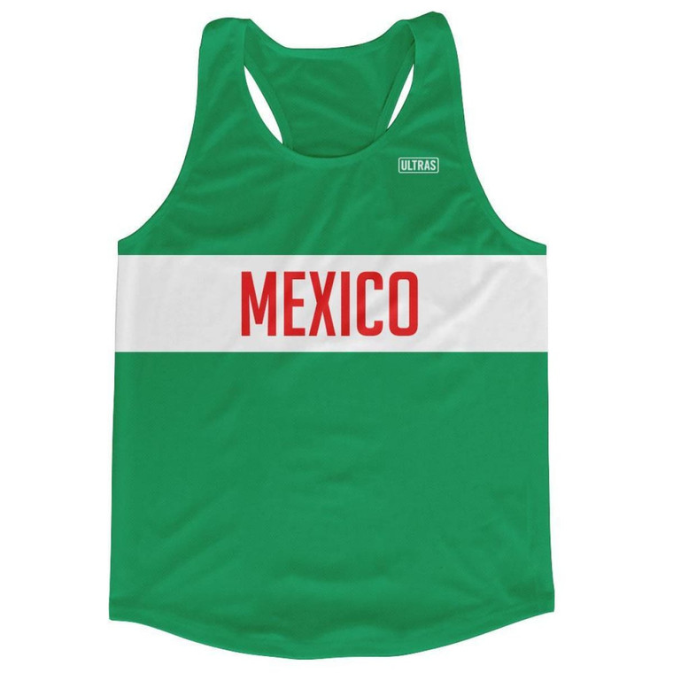 Mexico Running Tank Top Racerback Track and Cross Country Singlet Jersey Made In USA - Green