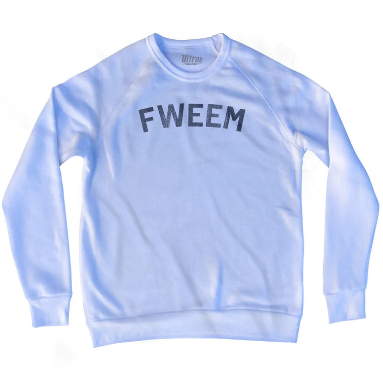 Fweem Adult Tri-Blend Sweatshirt - White