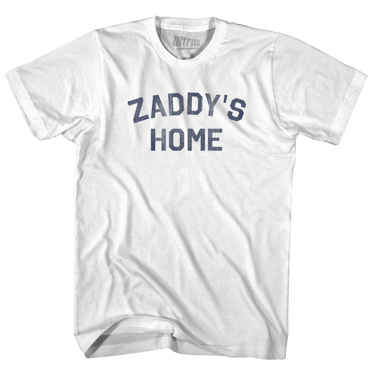 Zaddys Home Adult Cotton T-shirt - White
