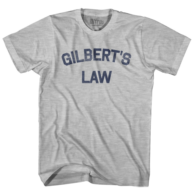 Gilbert's Law Womens Cotton Junior Cut T-Shirt - Grey Heather
