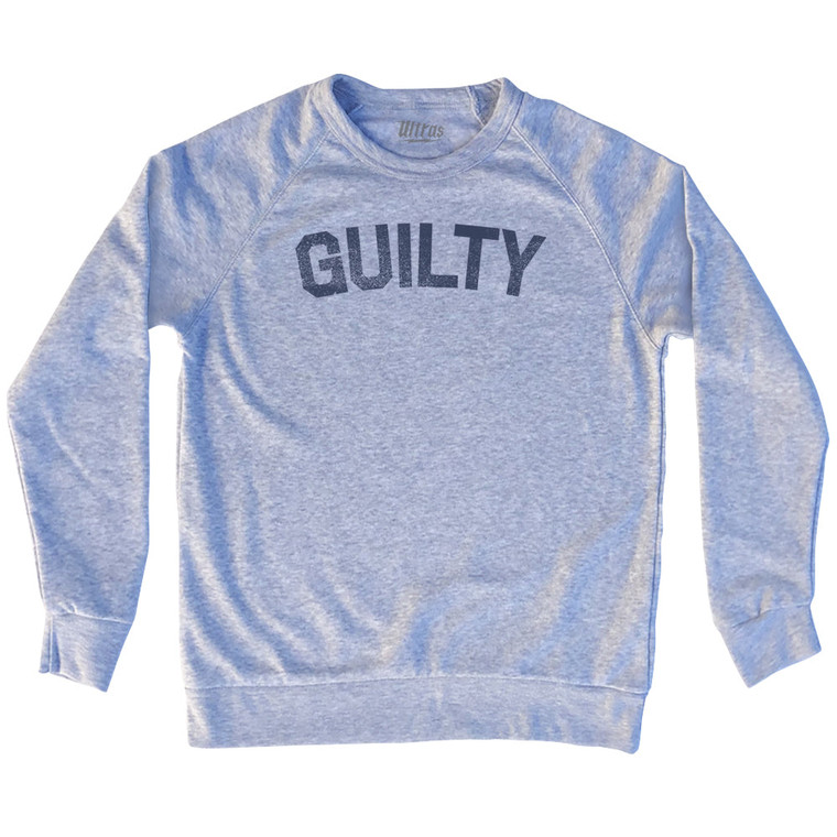 Guilty Adult Tri-Blend Sweatshirt - Heather Grey