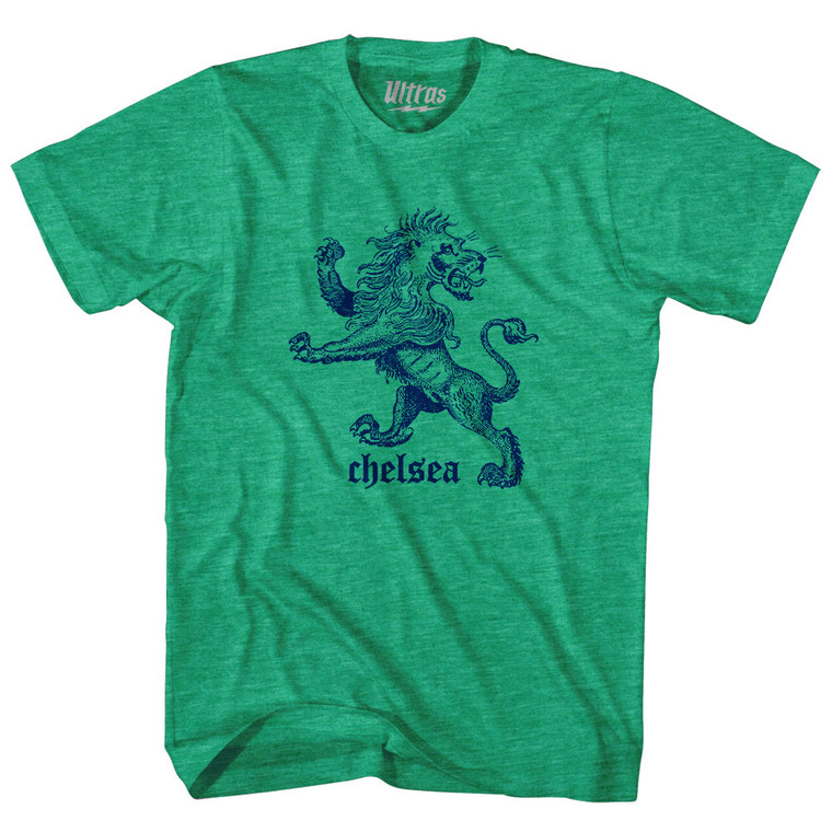 Chelsea Lion Adult Tri-Blend T-shirt - Athletic Green