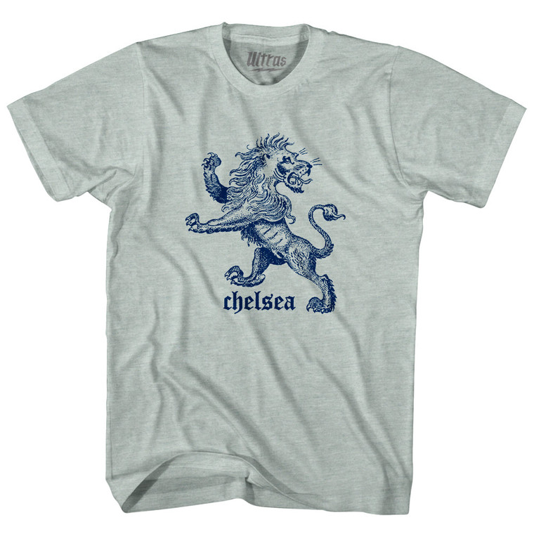 Chelsea Lion Adult Tri-Blend T-shirt - Athletic Cool Grey