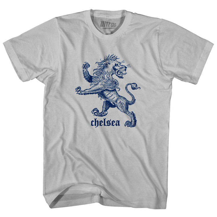 Chelsea Lion Adult Cotton T-shirt - Cool Grey