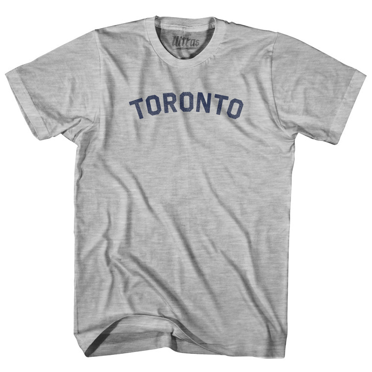 YOUTH-SMALL Heather Grey TORONTO YOUTH COTTON T-SHIRT Final Sale z9