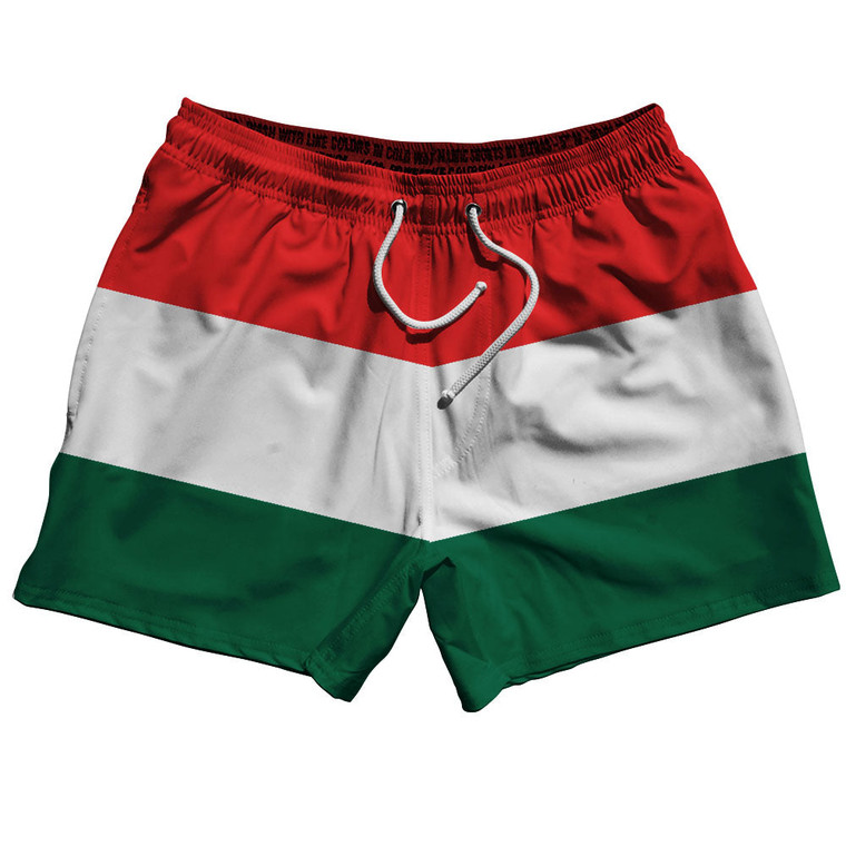 ADULT-2X-LARGE HUNGARY COUNTRY FLAG SWIM SHORTS Final Sale zt41