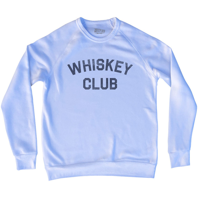 Whiskey Club Adult Tri-Blend Sweatshirt - White