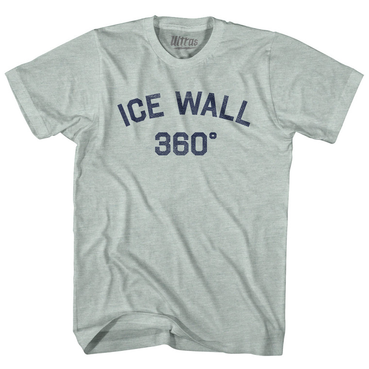 Ice Wall 360 Adult Cotton T-shirt - Lake Blue