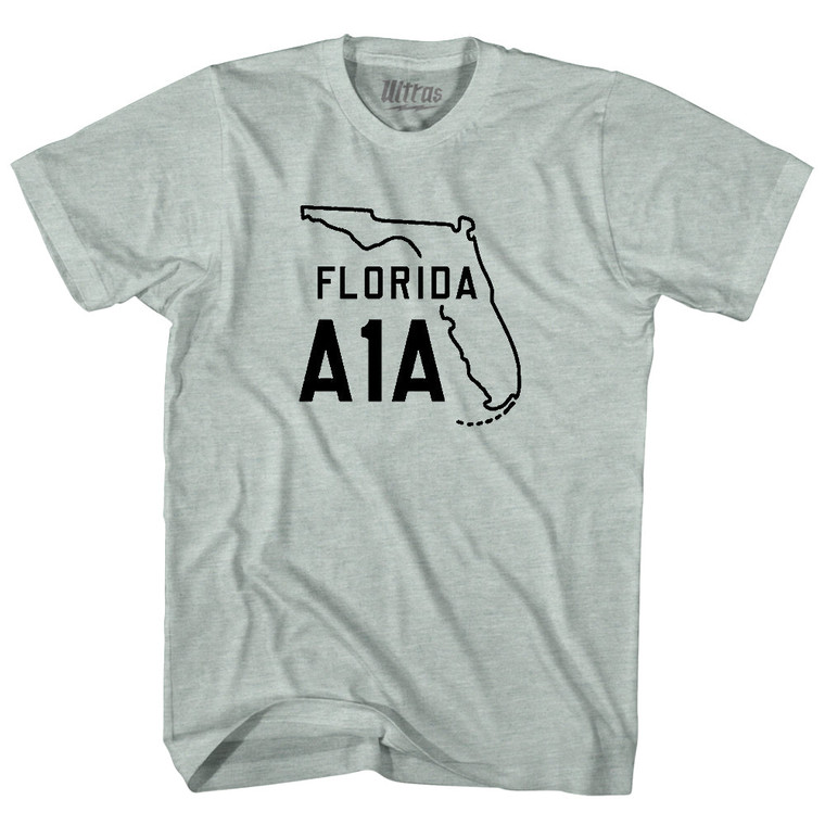 Florida A1A Adult Tri-Blend T-shirt - Athletic Cool Grey