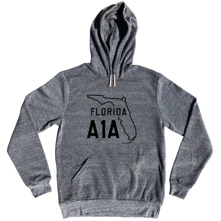 Florida A1A Tri-Blend Hoodie - Athletic Grey