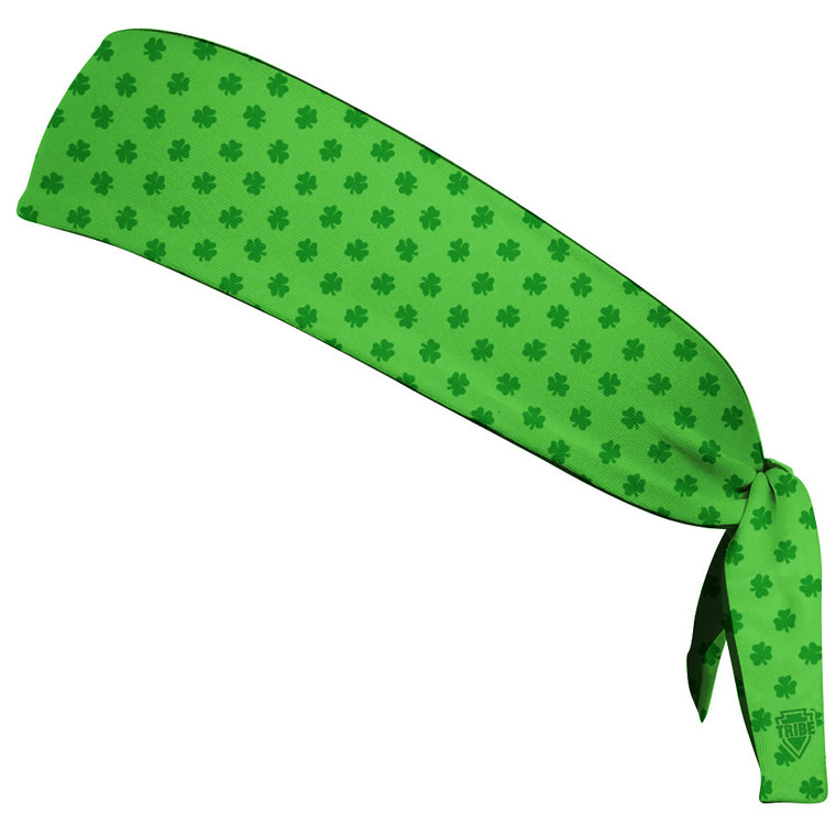 Ireland Irish Shamrock Clovers Headband Made In USA - Green