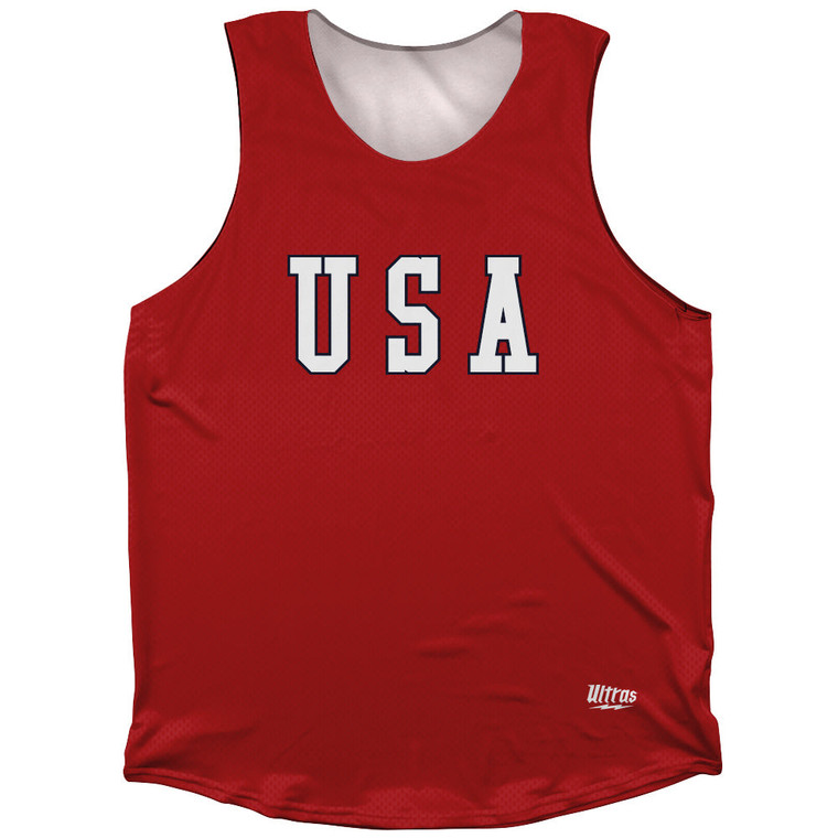 USA Gump Athletic Tank Top Made in USA - Red