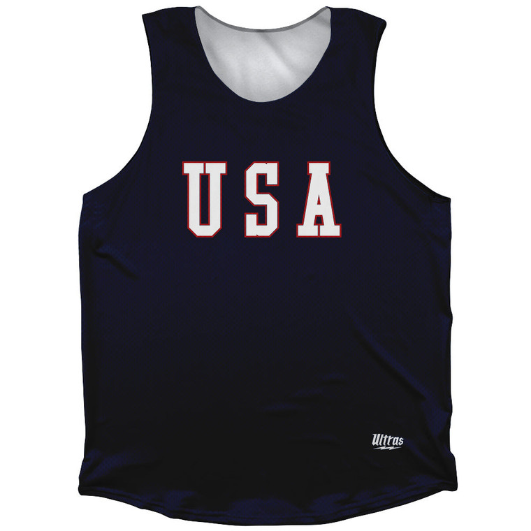 USA Gump Athletic Tank Top Made in USA - Navy