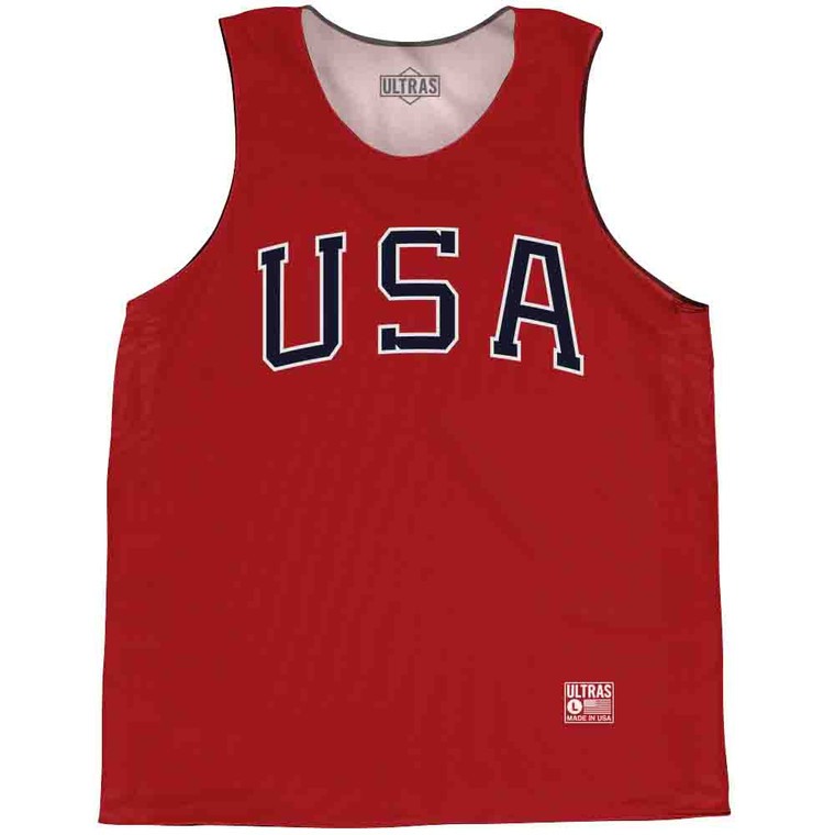 USA 68 Basketball Singlets - Red