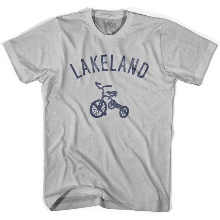 Lakeland City Tricycle Adult Cotton T-shirt - Cool Grey
