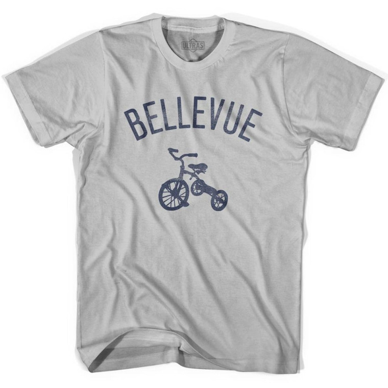 Bellevue Tricycle Adult Cotton T-shirt - Cool Grey