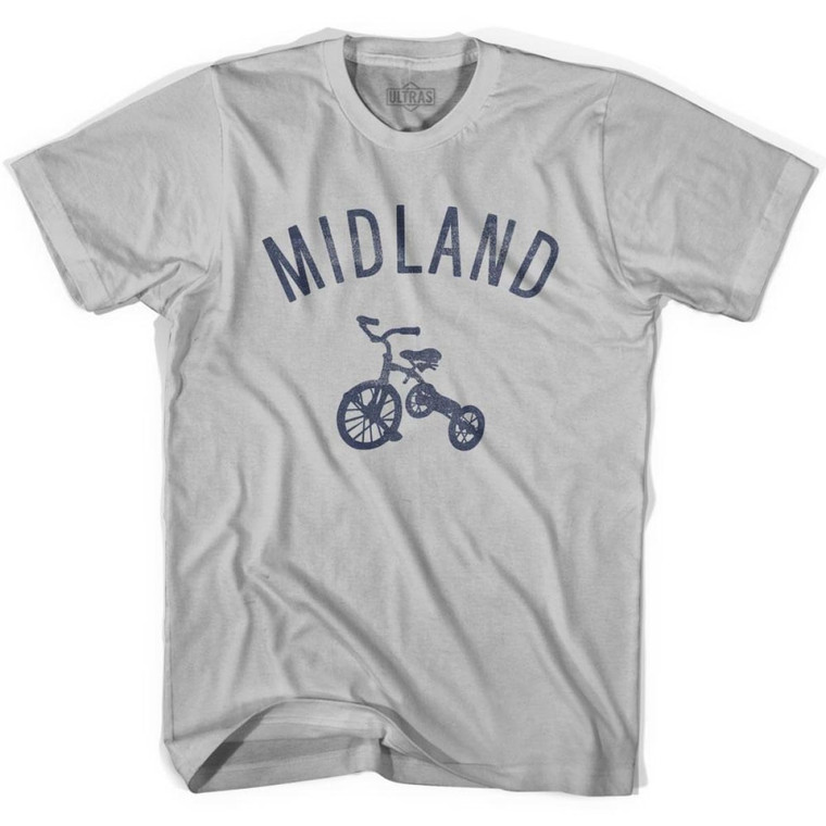 Midland City Tricycle Adult Cotton T-shirt - Cool Grey