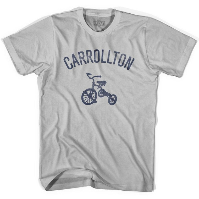 Carrollton Tricycle Adult Cotton T-shirt - Cool Grey
