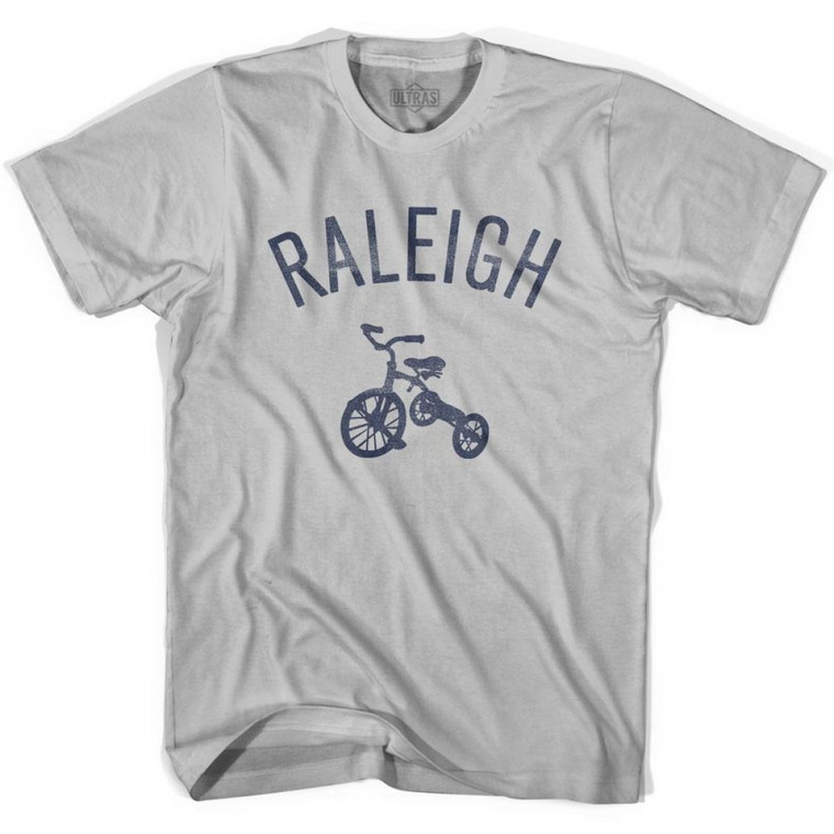 Raleigh City Tricycle Adult Cotton T-shirt - Cool Grey