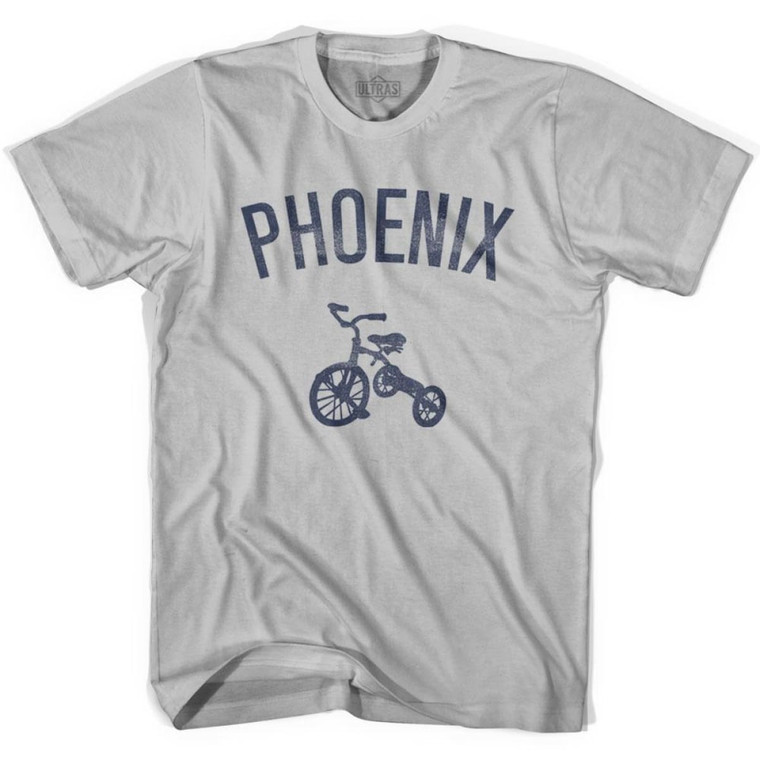 Phoenix City Tricycle Adult Cotton T-shirt - Cool Grey