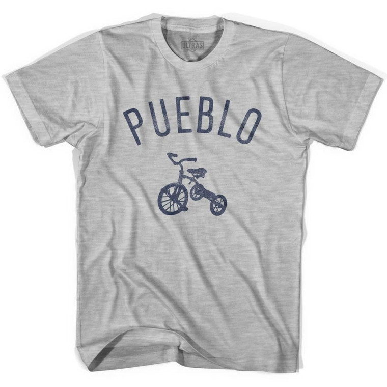 Pueblo City Tricycle Youth Cotton T-shirt - Grey Heather