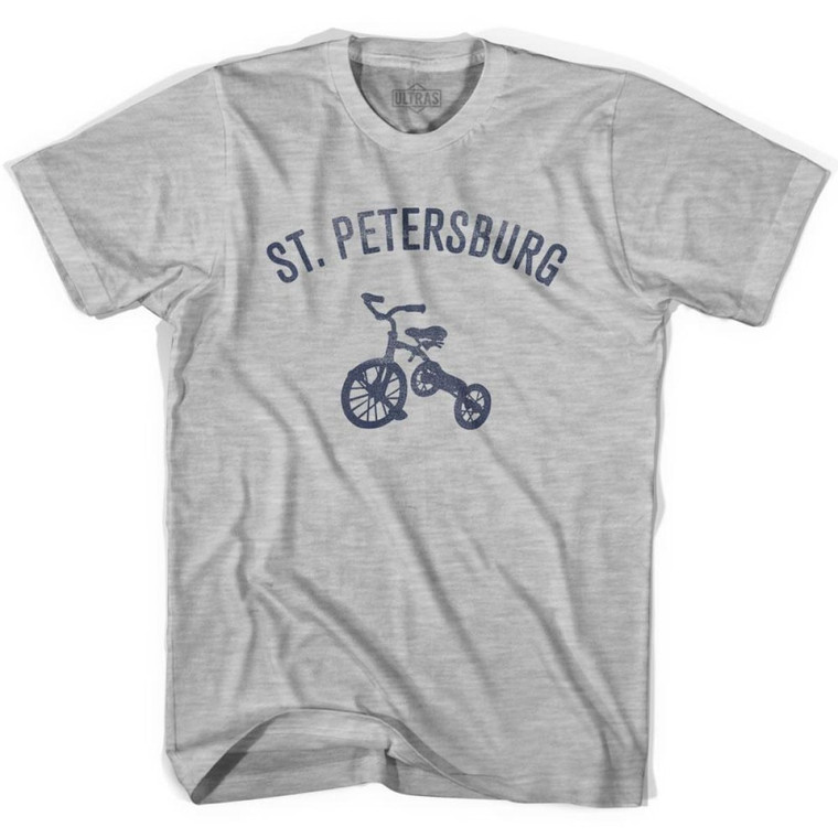 St. Petersburg City Tricycle Youth Cotton T-shirt - Grey Heather