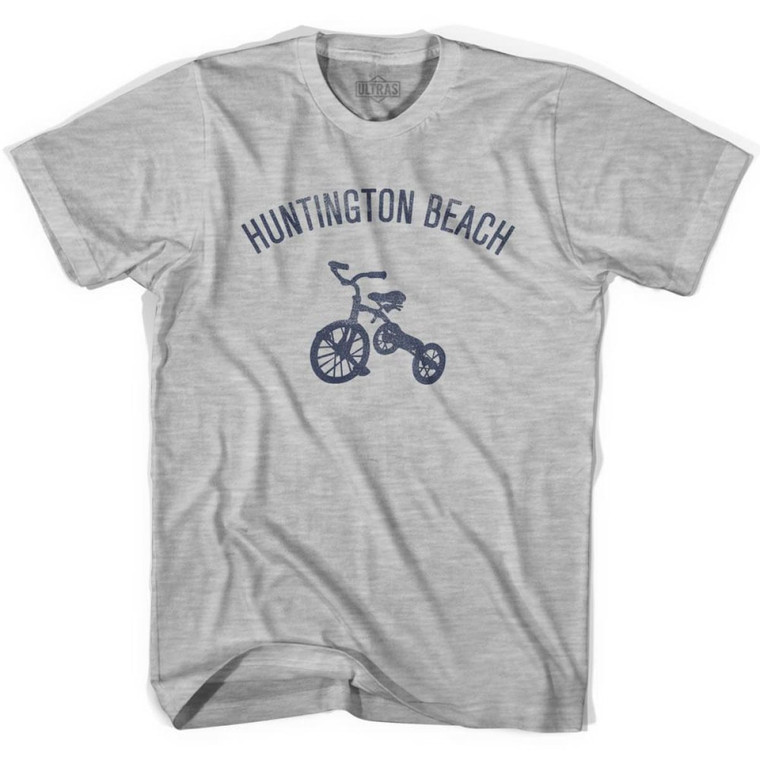 Huntington Beach City Tricycle Youth Cotton T-shirt - Grey Heather