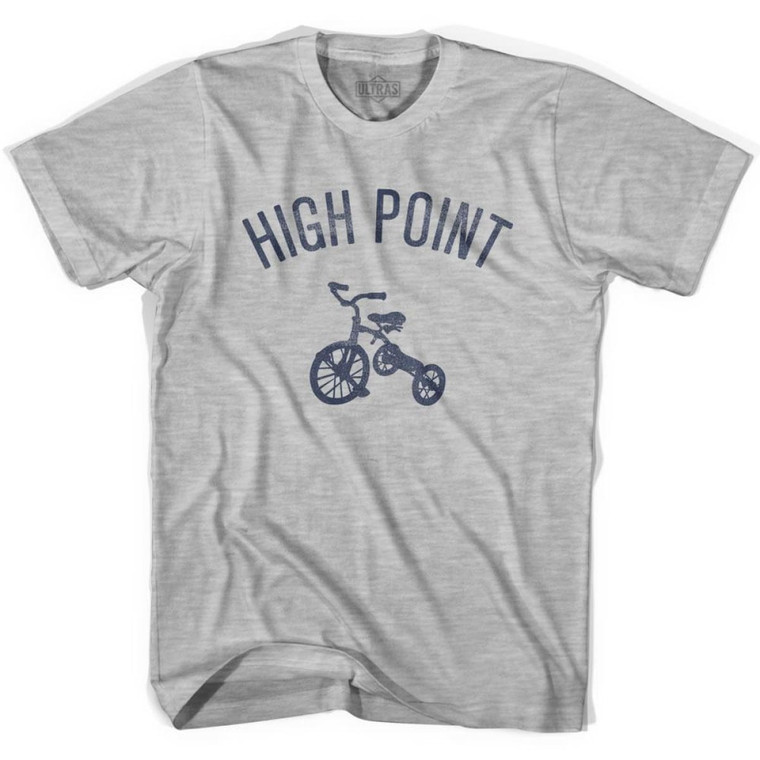High Point City Tricycle Youth Cotton T-shirt - Grey Heather