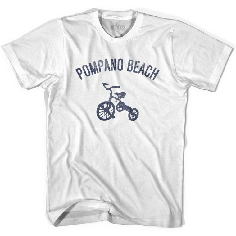 Pompano Beach City Tricycle Youth Cotton T-shirt - White