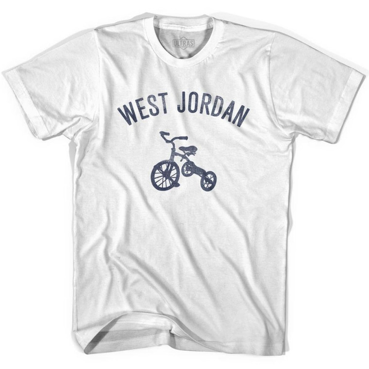 West Jordan City Tricycle Youth Cotton T-shirt - White