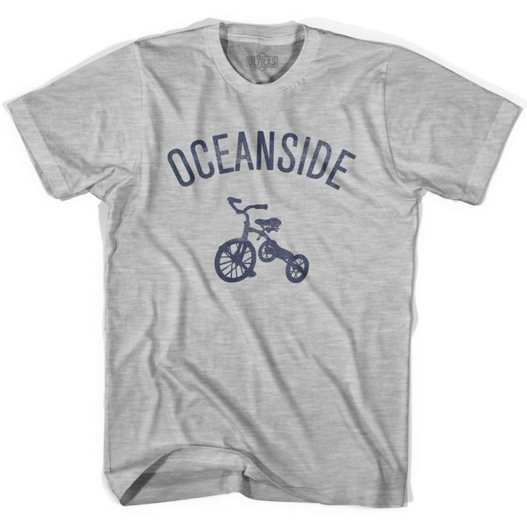 Oceanside City Tricycle Youth Cotton T-shirt - Grey Heather