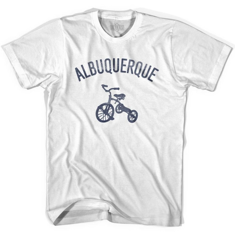 Albuquerque Tricycle Youth Cotton T-shirt - White
