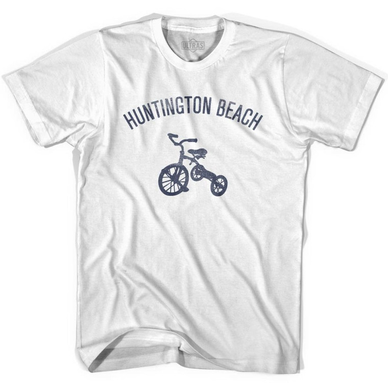 Huntington Beach City Tricycle Youth Cotton T-shirt - White