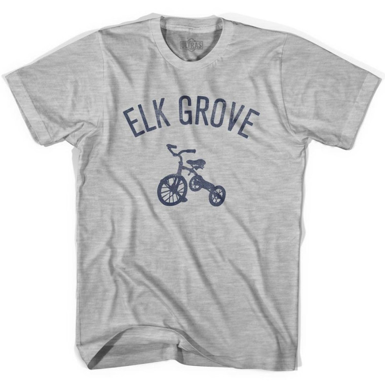 Elk Grove City Tricycle Womens Cotton T-shirt - Grey Heather