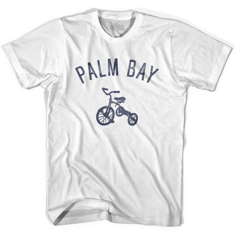 Palm Bay City Tricycle Womens Cotton T-shirt - White