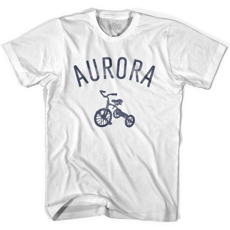 Aurora Tricycle Womens Cotton T-shirt - White