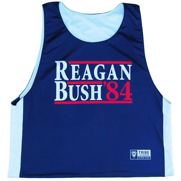 Reagan & Bush 84 Lacrosse Pinnie - Navy and White