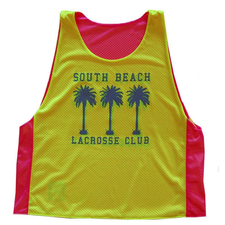 South Beach Lacrosse Club Lacrosse Pinnie Made In USA - Pink